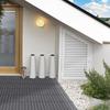 WPC Interlocking Decking Tiles, Pack of 11 Interlocking Patio Paving Slabs, 30 x 30 x 2.2 cm, Grey