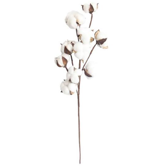 1Pc 10 Head Artificial Flower Easy To Maintain Plastic Cotton Branches Fake Plant Home Decor