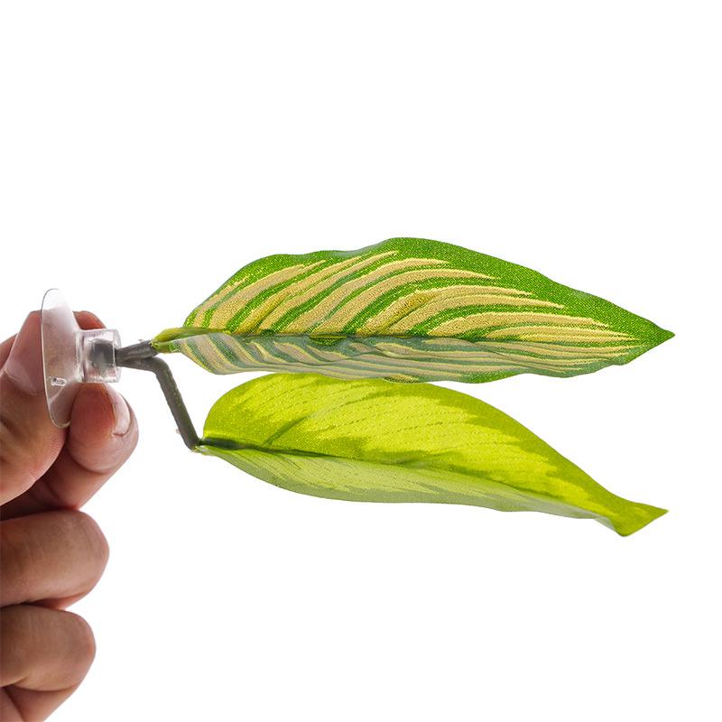 1 шт. Искусственный лист-гамак для нереста и игры рыбок Декор для аквариума питомцев Рыбки Петушки Растения Лист Декор для аквариума