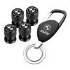 For BMW GF4Car interior stickers D-2558 Aluminium Car Wheel Tire Valve Stems Caps High-Grade Keychain for BMW M X1 X3 X5 X6 E90