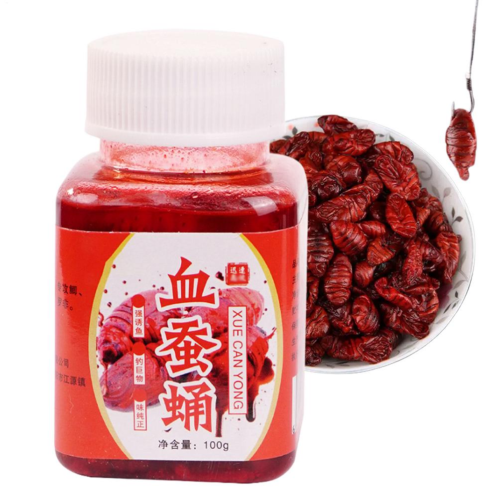 Fish Attractant Saltwater 100ml Red Worm Bait Liquid Concentrated Fishing Bait Additive for Lake River Pond Sea Trout Perch Cod