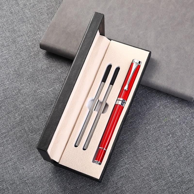 Promotion Gift Black Printed Logo Gold Luxury Business Gift Sign Pens Metal Ballpoint Pen Set With Custom Logo and Box