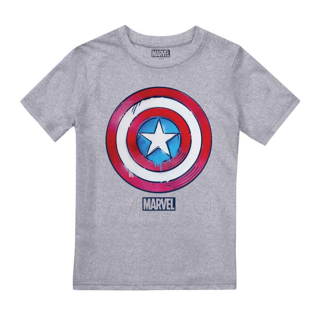 Captain America Childrens/Kids Drip Shield T-Shirt