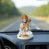 Hanuman Ji Murti for Car Dashboard, Hanuman Idol for Home Pooja with Hanuman Chalisa for Protection from Negative Energy,