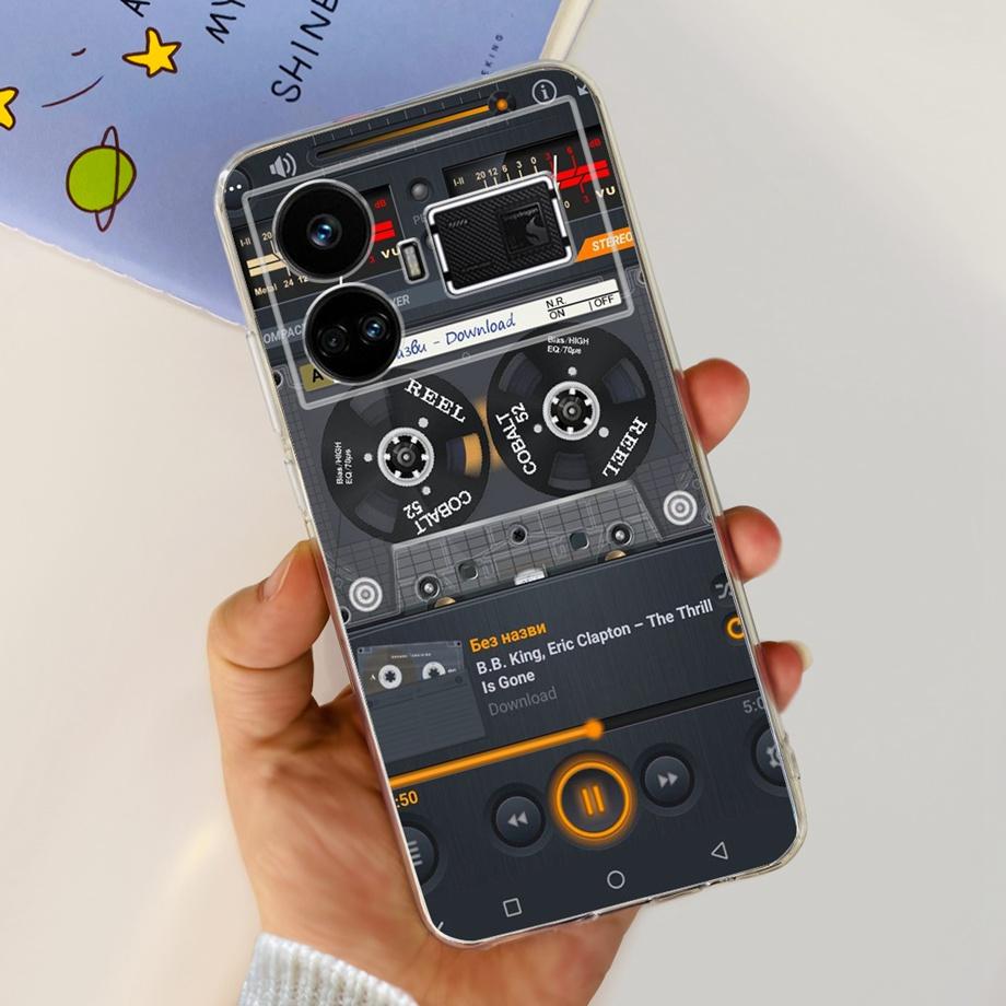 Для Realme GT5 240 Вт / GT3 / GT Neo 3 / GT Neo 5 Чехол Милый Мультяшный Роскошный Мягкий Силикон Прозрачный Чехол для Телефона Задняя Крышка Capas