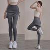 Fake Two-piece Anti-embarrassing Yoga Pants Skirt High Waist Hip Lifting Belly Tightening Outdoor Sports Tight Anti-exposure Fitness Leggings