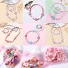 2pcs Cute Cartoon Wood Beads Necklace Girls Bracelets Children's Necklace Bracelet Jewelry Set