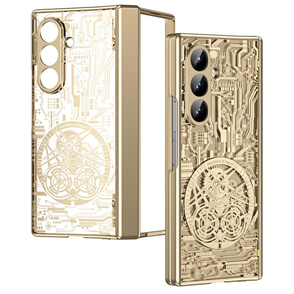 Samsung Galaxy Z Fold 8 Ultra Mechanical Legend Case with Glass for External Screen, Gold