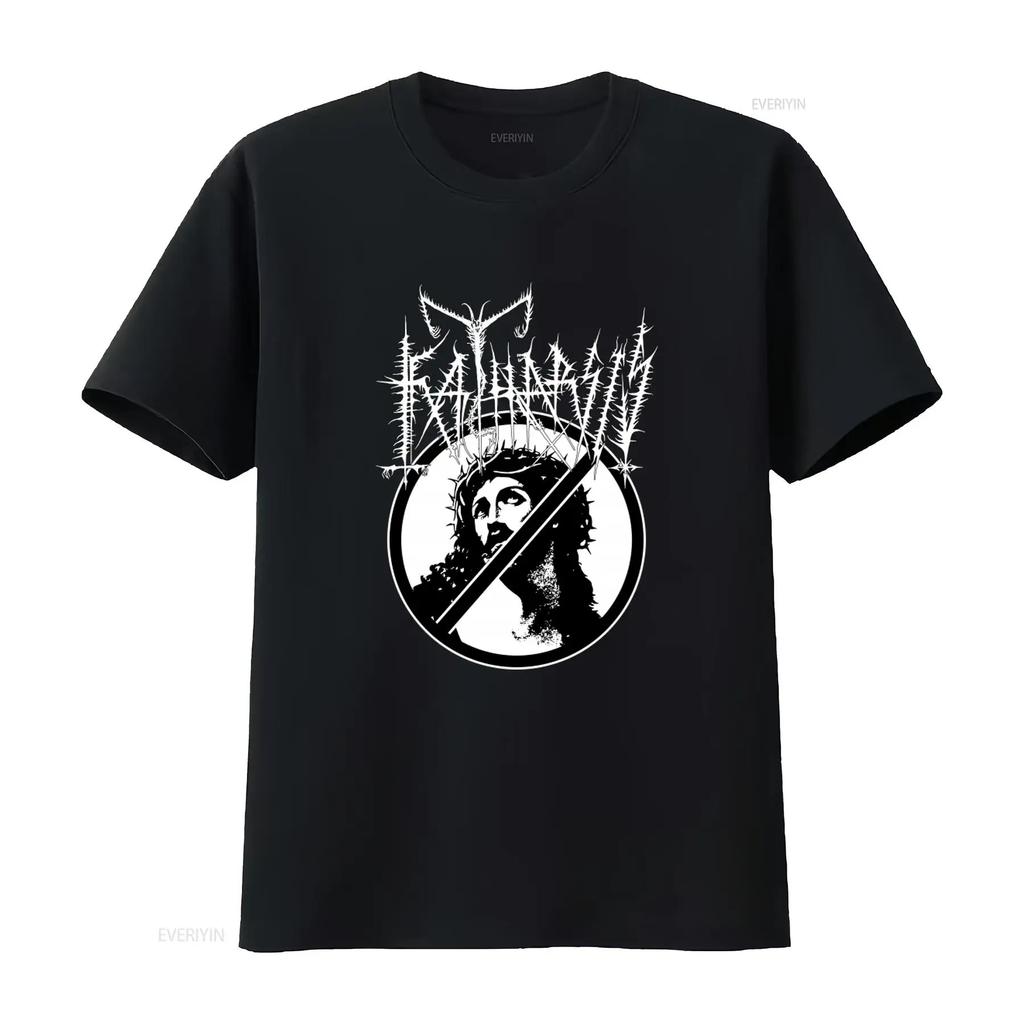 Katharsis X Large Black Metal T Shirt with Sargeist Baptism Mgla Blasphemy Print Unisex homme
