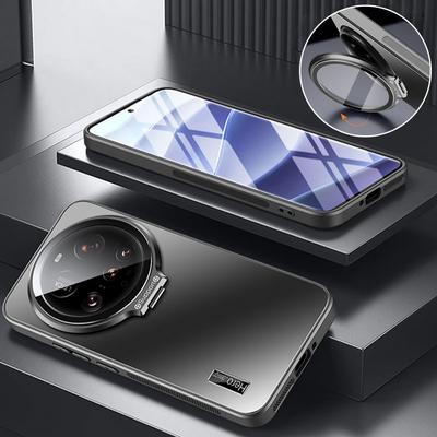 Металлический защитный чехол для камеры с подставкой и объективом для Xiaomi 15 14 Ultra 15 14 13 Pro, противоударный матовый кронштейн, задняя крышка