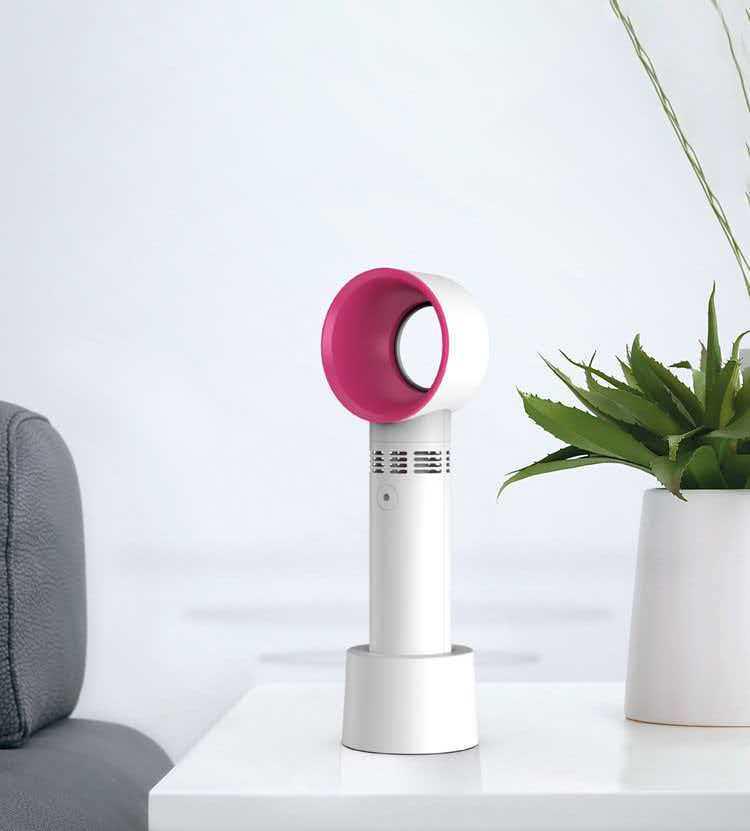 Portable Bladeless Handheld Fan and Hair Dryer with LOGO - Ideal Gift
