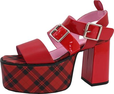 Босоножки 2820043 Красная Комбинация см см [YOSUKE] Женские 25.0 - 25.5