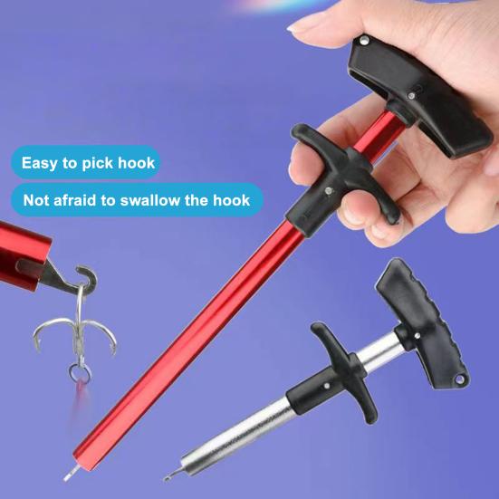 Алюминиевый сплав рыболовный крючки съемник Т-образная ручка рыболовный крючки съемник экстрактор Dehooker Сепаратор Разъединитель Инструменты для удаления рыболовные принадлежности