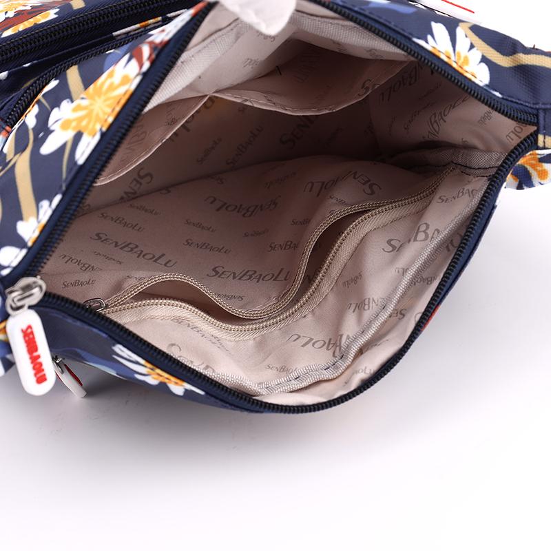 Сумка через плечо из нейлоновой ткани с принтом, легкая сумка через плечо для женщин