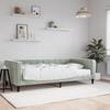 VidaXL Daybed with Mattress Light Grey 100x200 Cm Velvet 3196674