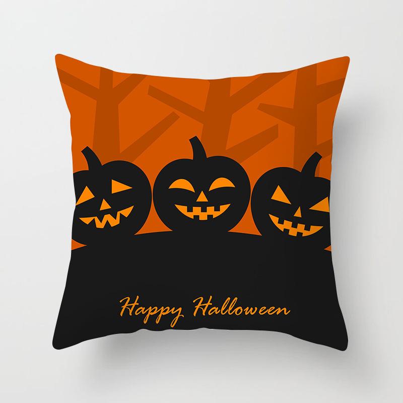 New Halloween Pumpkin Series Pillow Cover Festive Home Sand Release Art Pillow Cushion Cover
