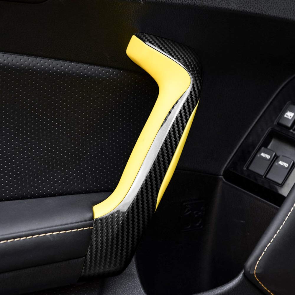 AIRSPEED Subaru BRZ ZC6 Toyota 86 ZN6 Exclusive Interior Parts Accessories Inner Door Grab Handle Cover Frame Carbon Fiber Stylish Dress Up Subaru BRZ