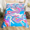 Tie Dye Bedding Set Boho Psychedelic Duvet Cover for Kids Children Teens Adult Hippie Tie Dye Comforter Cover