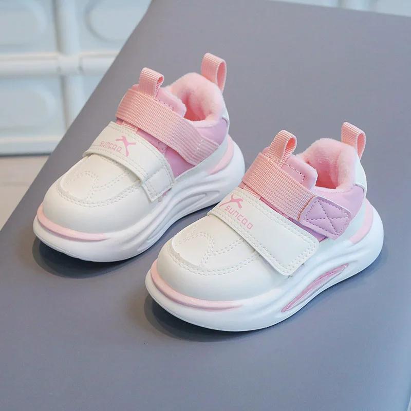 Zapatillas Kid Shoe Leather Kid Sneakers 2025 Autumn Girl Casual Shoes Boy Anti Slip Running Shoes Lightweight Skate Shoes Tenis