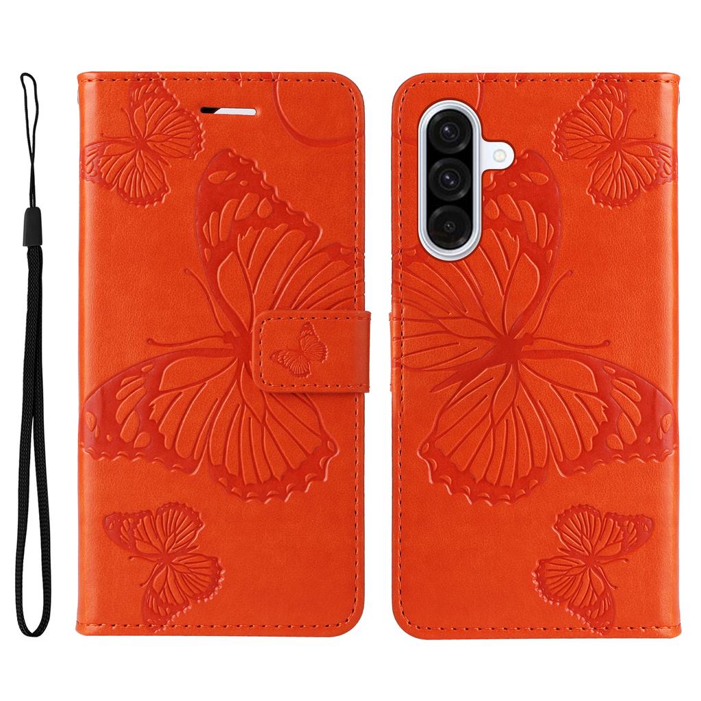 Чехол-кошелек для Samsung Galaxy A36 5G, кожаный чехол для телефона с цветочным и бабочковым принтом, подставка