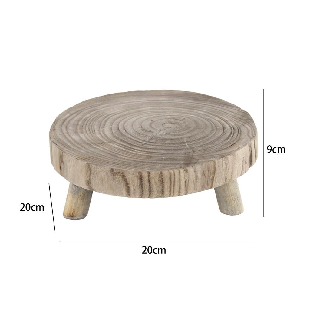 Подставка для растений в деревенском стиле, круглая, модная, деревянная табуретка для растений, для гостиной, офиса, внутреннего двора