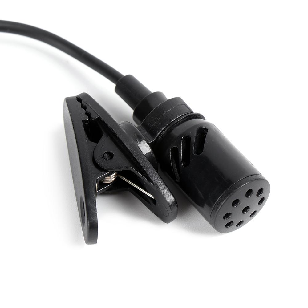 Collar Audio Wired 3.5mm Jack Recording Teaching Lavalier Condenser Mic Clip-On Lapel Microphone