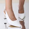 Fashion High Quality Women Shoes 2024 New Pointed Toe Women's High Heel Sandals Summer Fashion Slingback Sandals