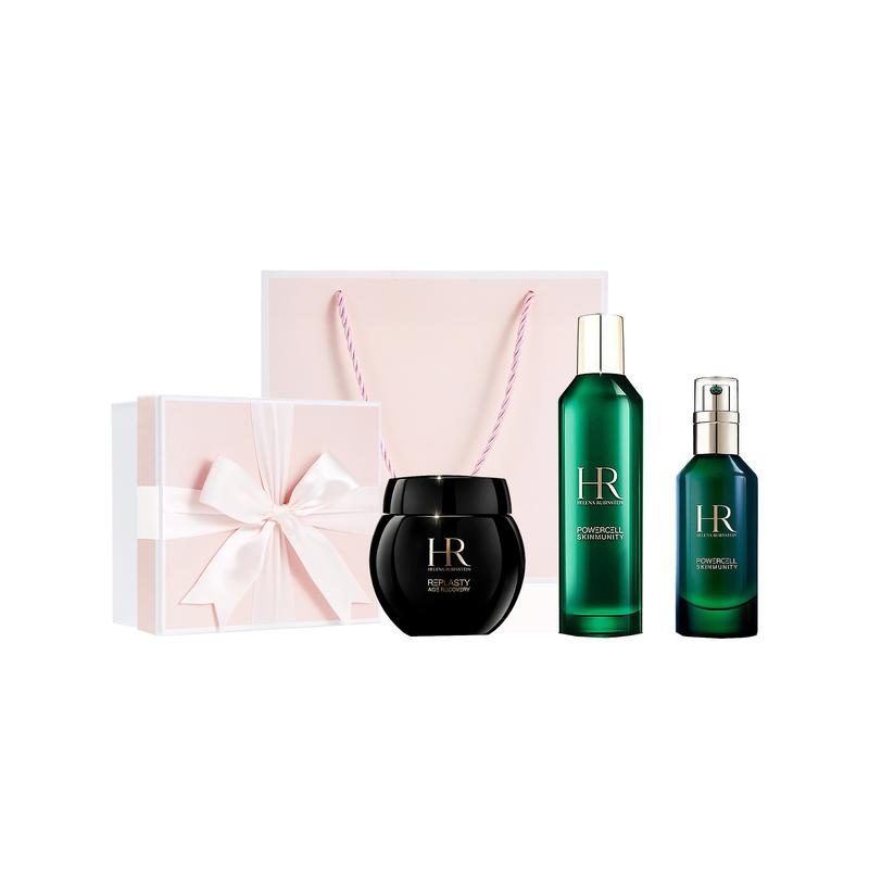 Helena HR black bandage cream green bottle essence butterfly gift box set soothing firming moisturizing three-piece skin care product set