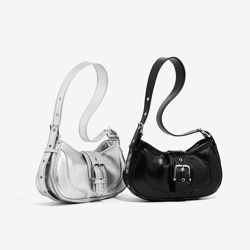 Нишевая дизайнерская сумка-седло, Простая повседневная сумка подмышку, Сумка на одно плечо, Высококачественная сумка кроссбоди для женщин