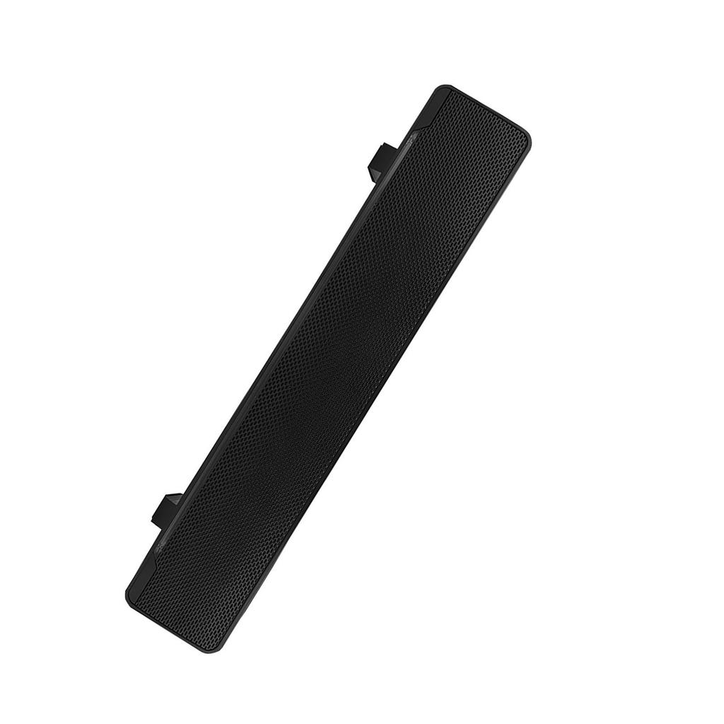 USB Wired Stereo Soundbar Music Player Bass Surround Sound Box 3.5mm Input for PC Cellphones (Black)