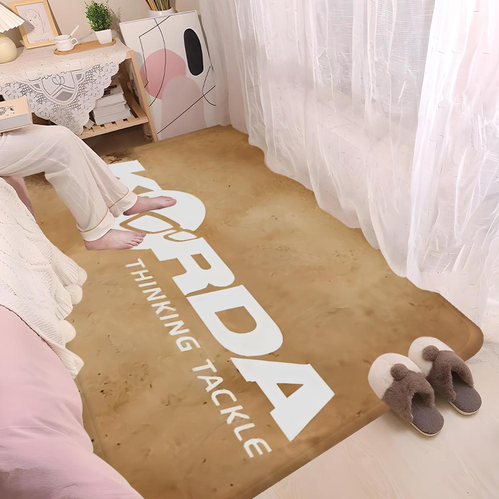 K-Korda F-Fishing Logo Floor Mat Non-Slip Laundry Room Mat Laundry Decor Balcony Child Living Room Household Carpets