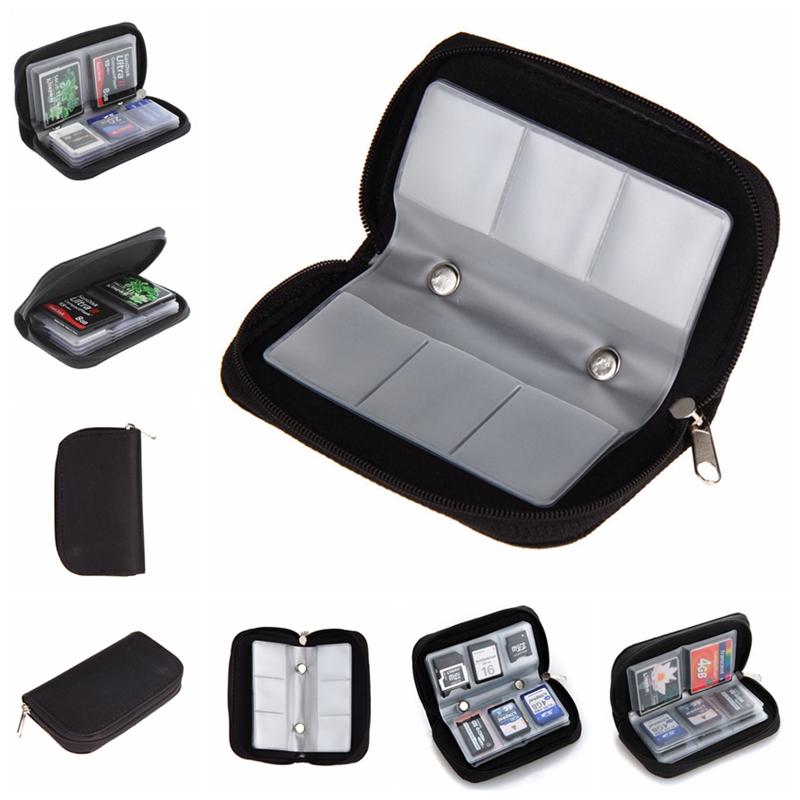 Sdhc Mmc Cf Micro Sd Memory Card Storage Carrying Pouch Case Holder Wallet