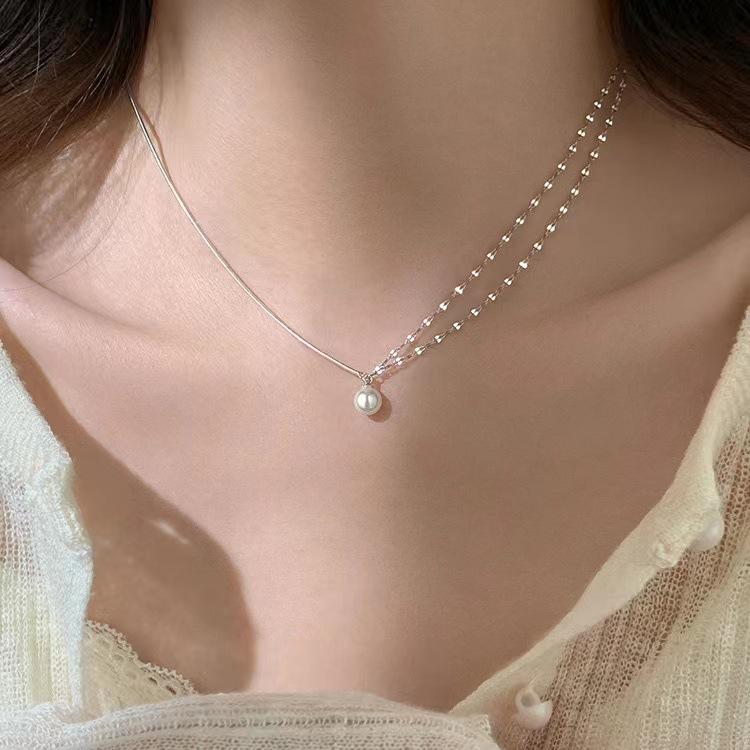 Милое жемчужное ожерелье, подходящее для повседневной жизни, универсальный подарок для девушки
