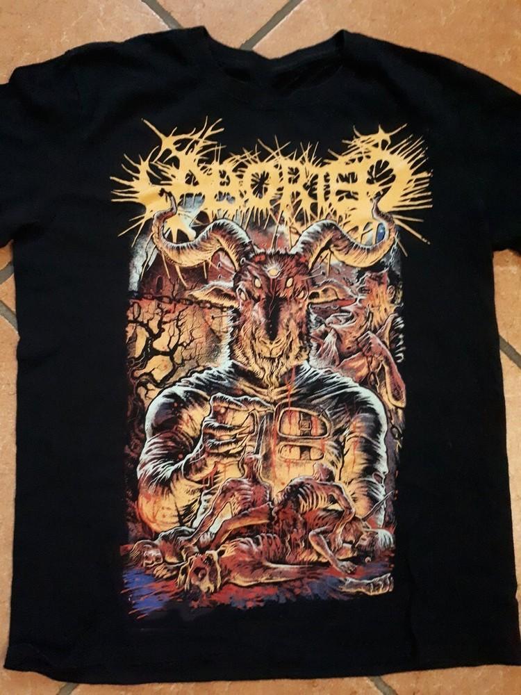 Aborted - hell over europe tour Футболка Подарок Для Фанатов S До 5XL CB1056 Унисекс Футболка