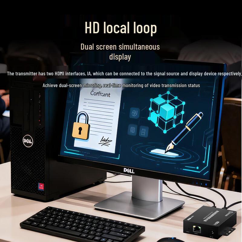 BIAZE HDMI Extender 150M Over Cat6 with Loop-out