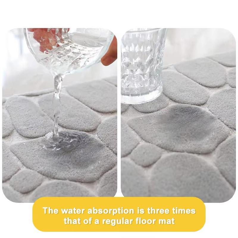 3pcs/set Bathroom Rugs Non-Slip Bath Rug Dries Quickly Ultra Soft Toilet Footpad Floor Mats for Bedroom kitchen Machine Washable