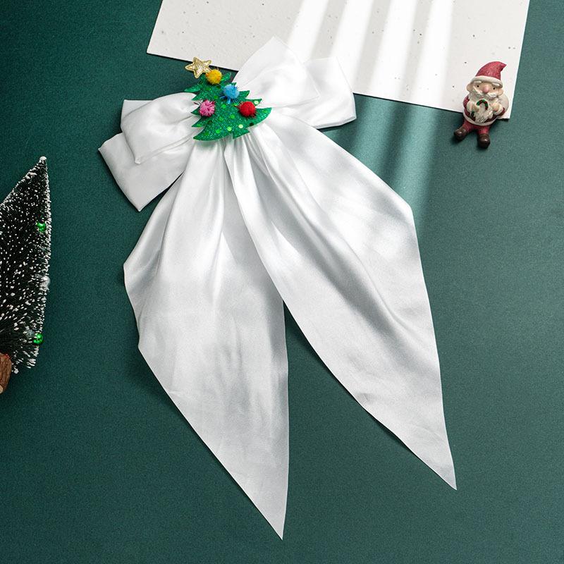 Рождественская большая заколка-бант для волос красная заколка ободок резинка для волос женская заколка для волос затылок черный аксессуар для волос