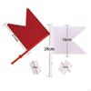 2Pcs Equestrian Direction Flags Red White Longeing Equipment Sports Gaming Horse Riding