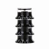 4Pcs Black Volume Control Knobs ABS And Aluminum Control Knobs Replacement  Electric Guitars