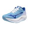Running Shoes Wave Rebellion Flash 2 Jogging Marathon Training Sports Lightweight Resilient Thick Sole Blue X Blue X White Cm 2E [Mizuno] Men's 26.0