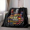 1 шт. Фланелевое одеяло Kiss Band Guitar [Уютное плед-покрывало] Для дивана, кровати, путешествий, кемпинга, гостиной, офиса, дивана, кресла и кровати