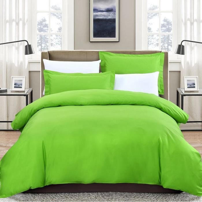 Duvet Cover - 220x240 Cm - 100% Cotton - Green
