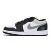 Air Jordan 1 износостойкие нескользящие низкие винтажные баскетбольные кроссовки мужские Черно-серые 553558-131(Команда85-)