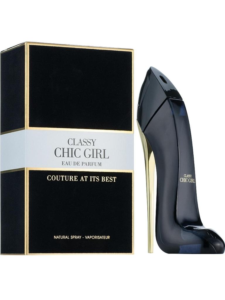 Парфюм Classy Chic Girl Blanc для женщин, произведен во Франции - ОАЭ, цвет обуви черный и белый