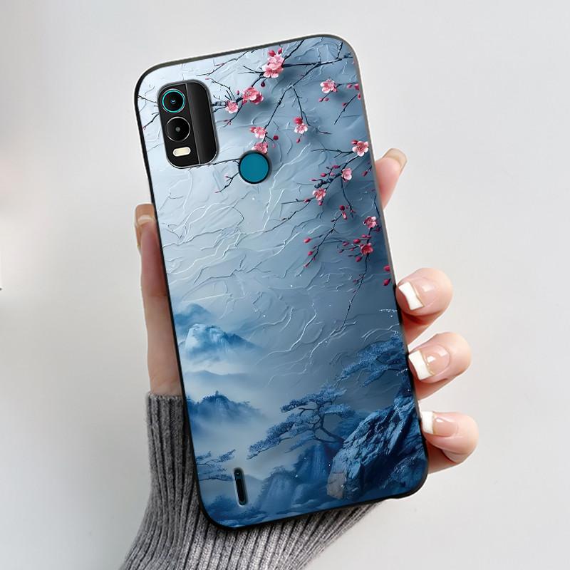 Casing For Nokia C21 Plus Case Nokia C31 Phone Case Back Cover Silicone Soft Black TPU Aesthetic Cute Cat Astronaut Bumper Shell