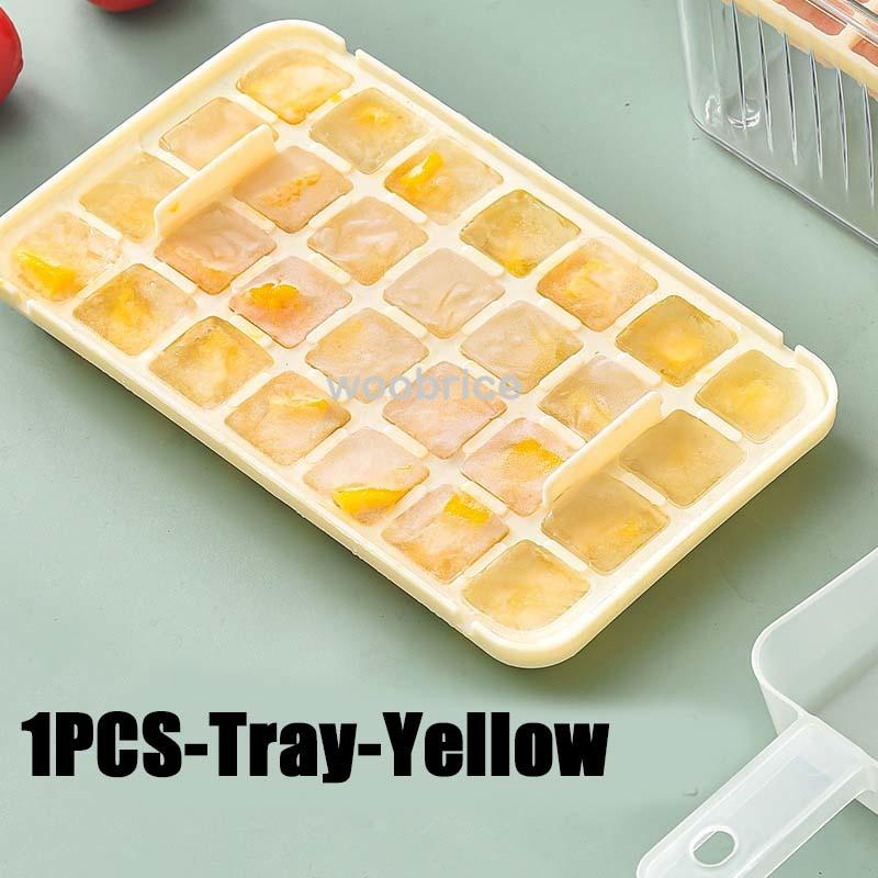 56-сеточный лоток для льда с крышкой и прессом для контейнера, силиконовая форма для кубиков льда, коробка для приготовления льда для бара, гаджет для кухни, аксессуары