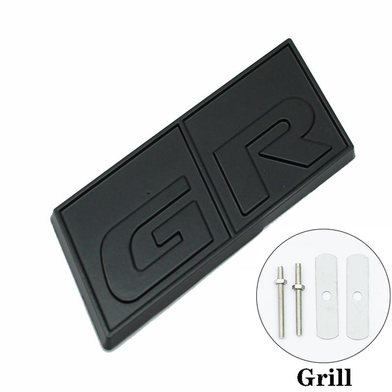 3D GR Sport Logo Car Decal Front Hood Grille Emblem Badge Sticker For Toyota HV YARiS RZ RC RS Prius Lexus Harrier GRMN Stickers