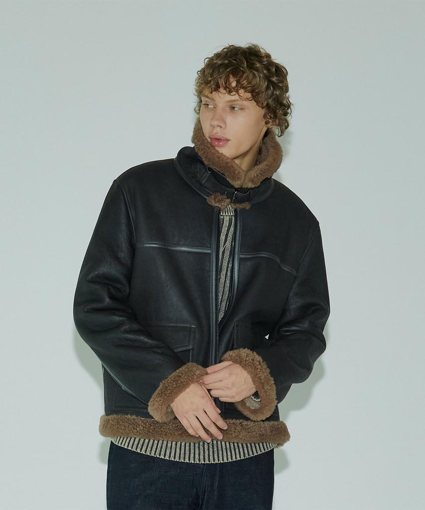 Pinblack Unisex Washed Merino Shearling Jumper