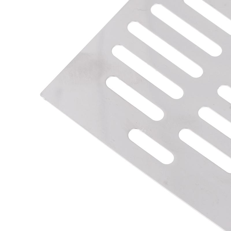 Нержавеющая сталь Слив для пола Сетчатая крышка Квадратное сливное отверстие Уловитель волос для душа Фильтр Пробка Кухонная ванная комната Металлические детали