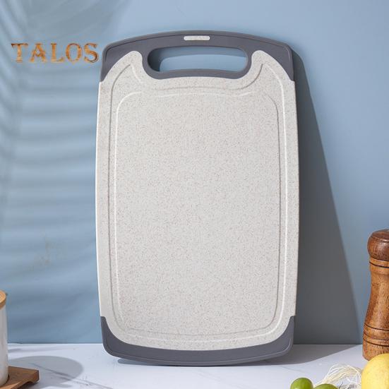 Двусторонняя разделочная доска для овощей и мяса с канавками Удобная ручка с нескользящим покрытием Необходимая кухонная вещь для гурманов и шеф-поваров